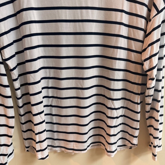 GAP Black Stripe Long Dolman Sleeve Round Neck Womens Size M Tee Shirt - Picture 5 of 12